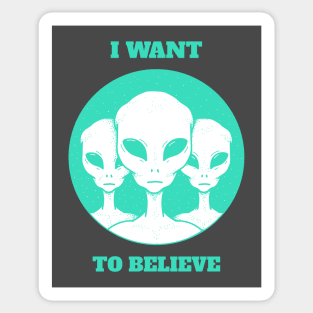 True Believer Aliens Sticker